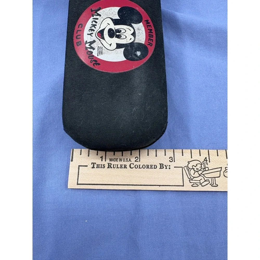 Disney Mickey Mouse Club Glasses Case OS Black Member Logo Disneyland Resort
